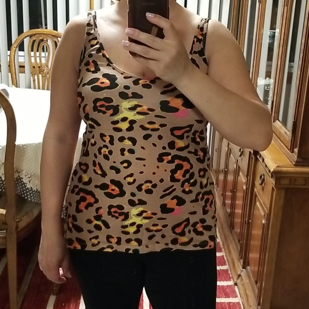 💟3/$10💟 Animal print tank top